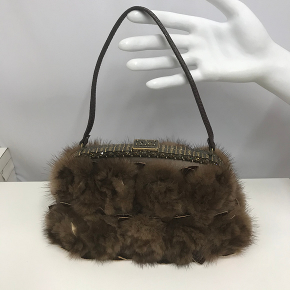 valentino fur bag